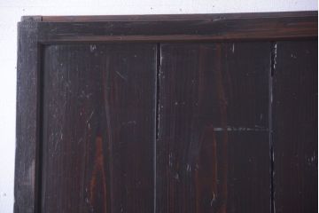 古民具・骨董　古い木製のアンティーク帯戸2枚セット