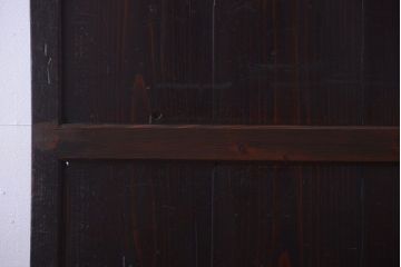 古民具・骨董　古い木製のアンティーク帯戸2枚セット