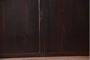 古民具・骨董　古い木製のアンティーク帯戸2枚セット