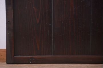 古民具・骨董　古い木製のアンティーク帯戸2枚セット