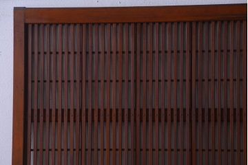 アンティーク　レトロな古い木の格子戸2枚セット