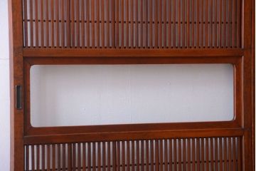 アンティーク　レトロな古い木の格子戸2枚セット