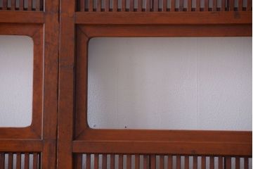 アンティーク　レトロな古い木の格子戸2枚セット