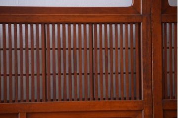 アンティーク　レトロな古い木の格子戸2枚セット