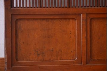 アンティーク　レトロな古い木の格子戸2枚セット