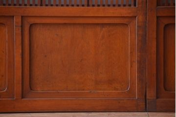 アンティーク　レトロな古い木の格子戸2枚セット