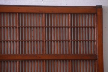 アンティーク　レトロな古い木の格子戸2枚セット