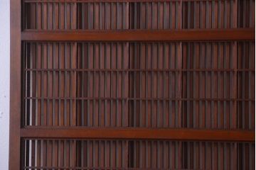 アンティーク　レトロな古い木の格子戸2枚セット