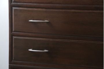 アンティーク家具　アンティーク　シンプルで上品な古い木の2段重ねチェスト