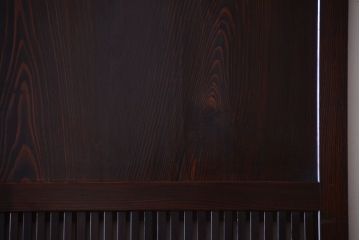 古民具・骨董　明治〜大正期　裏障子付き!古い木のアンティーク格子帯戸4枚セット