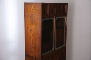 アンティーク家具　古民具・骨董　タモ玉杢材!上質なアンティーク茶箪笥