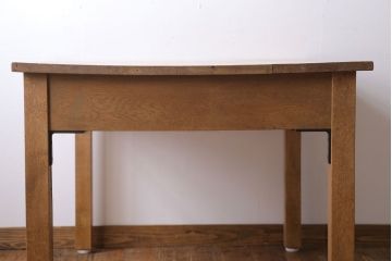 アンティーク家具　アンティーク　両側引き出し付き!小振りな作業台(テーブル)