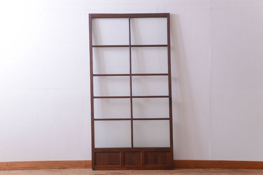 【O様ご成約品】和製アンティーク　レトロな古い木のガラス戸