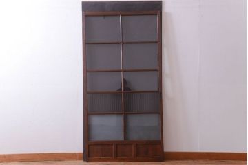 【O様ご成約品】和製アンティーク　レトロな古い木のガラス戸