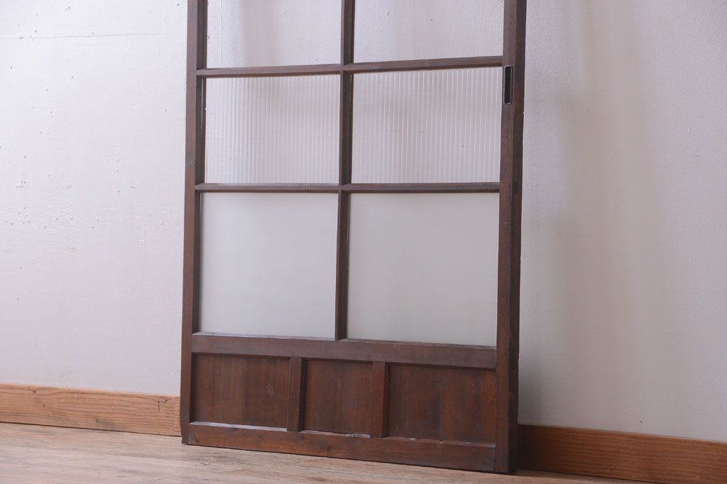 【O様ご成約品】和製アンティーク　レトロな古い木のガラス戸