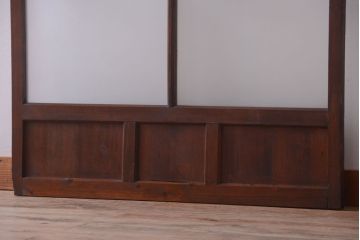 【O様ご成約品】和製アンティーク　レトロな古い木のガラス戸