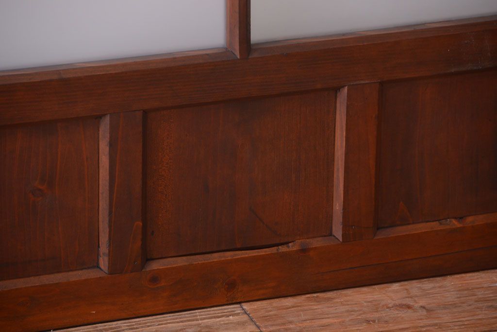 【O様ご成約品】和製アンティーク　レトロな古い木のガラス戸