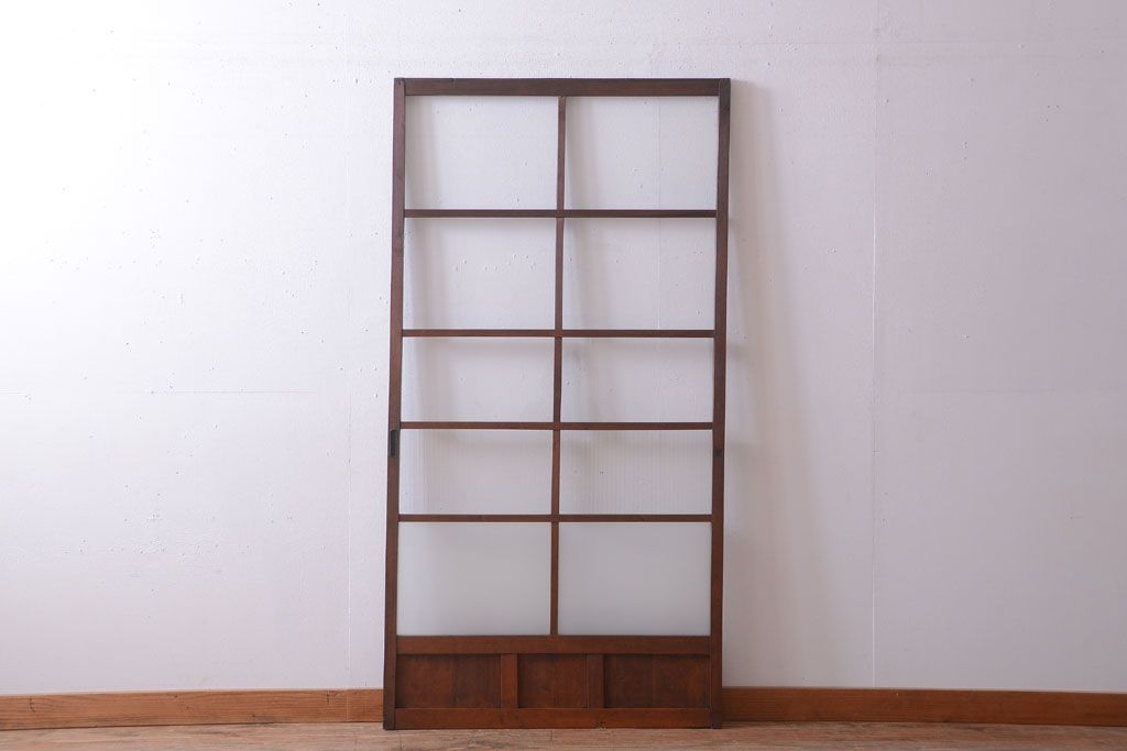 【O様ご成約品】和製アンティーク　レトロな古い木のガラス戸