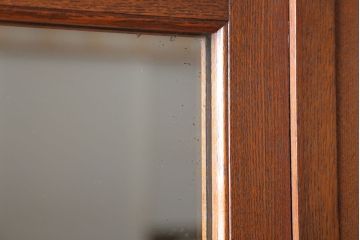 アンティーク家具　大正ロマン　古いナラ材の上質なアンティークワードローブ