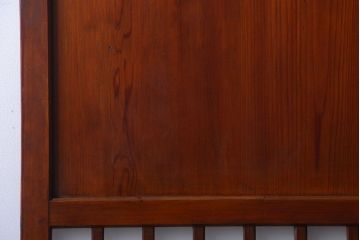 古民具・骨董　古い木製のすりガラス入り格子帯戸3枚セット(ガラス帯戸)