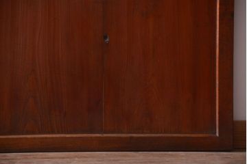 古民具・骨董　古い木製のすりガラス入り格子帯戸3枚セット(ガラス帯戸)