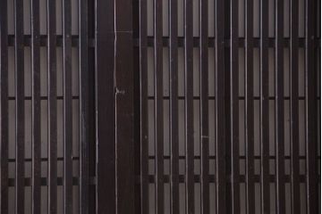 古民具・骨董　明治〜大正期　モダンなアンティーク格子戸2枚セット