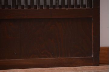 古民具・骨董　明治〜大正期　モダンなアンティーク格子戸2枚セット