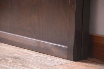 古民具・骨董　明治〜大正期　モダンなアンティーク格子戸2枚セット