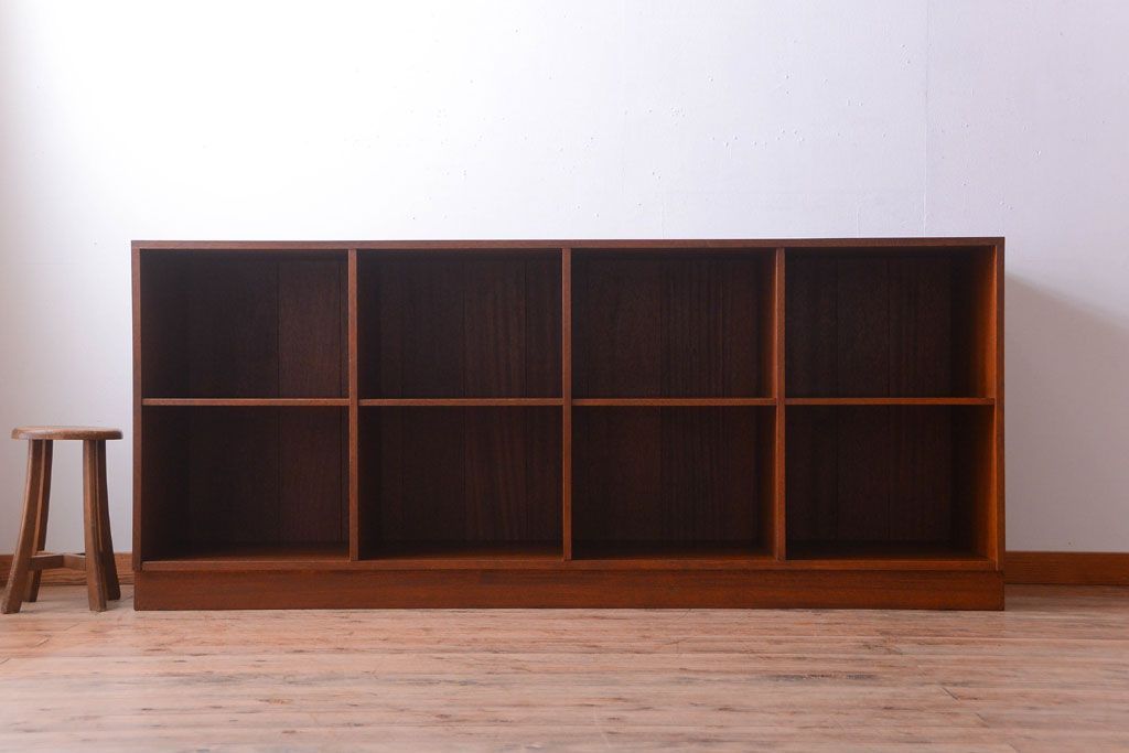 アンティーク家具　和製アンティーク　特大サイズ!古い木の重厚なアンティークマス目棚