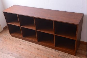 アンティーク家具　和製アンティーク　特大サイズ!古い木の重厚なアンティークマス目棚