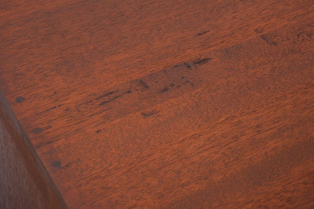 アンティーク家具　和製アンティーク　特大サイズ!古い木の重厚なアンティークマス目棚