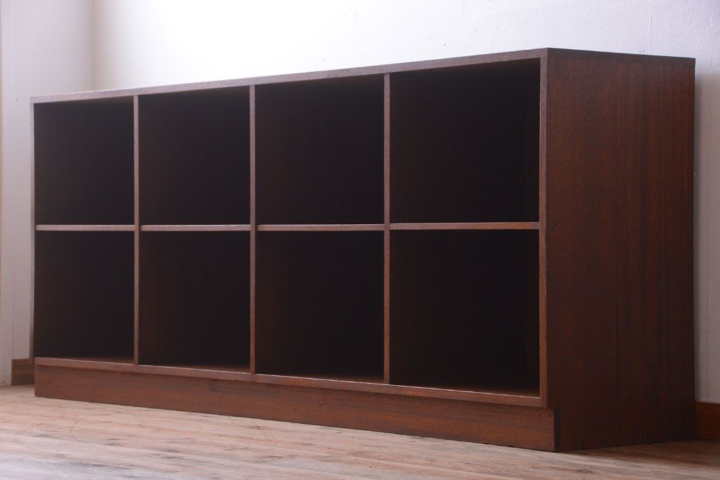 アンティーク家具　和製アンティーク　特大サイズ!古い木の重厚なアンティークマス目棚