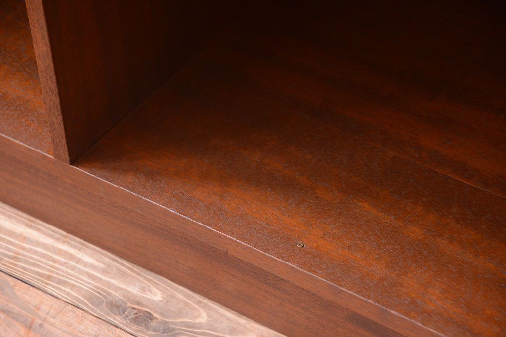 アンティーク家具　和製アンティーク　特大サイズ!古い木の重厚なアンティークマス目棚