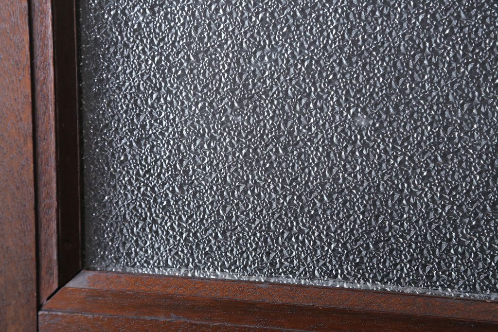 和製アンティーク　ダイヤガラス入り!レトロな木製ドア