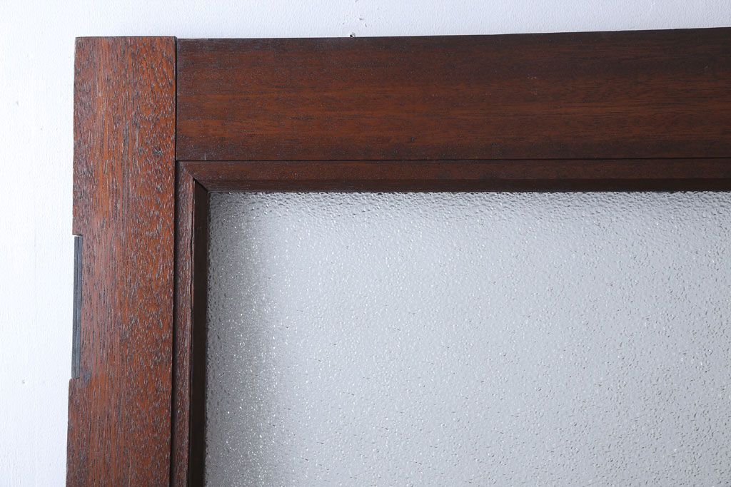 和製アンティーク　ダイヤガラス入り!レトロな木製ドア