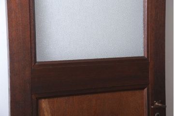 和製アンティーク　ダイヤガラス入り!レトロな木製ドア