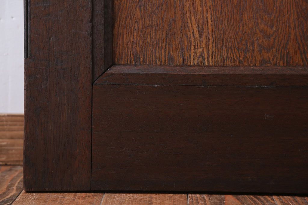 和製アンティーク　ダイヤガラス入り!レトロな木製ドア