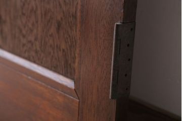 和製アンティーク　ダイヤガラス入り!レトロな木製ドア