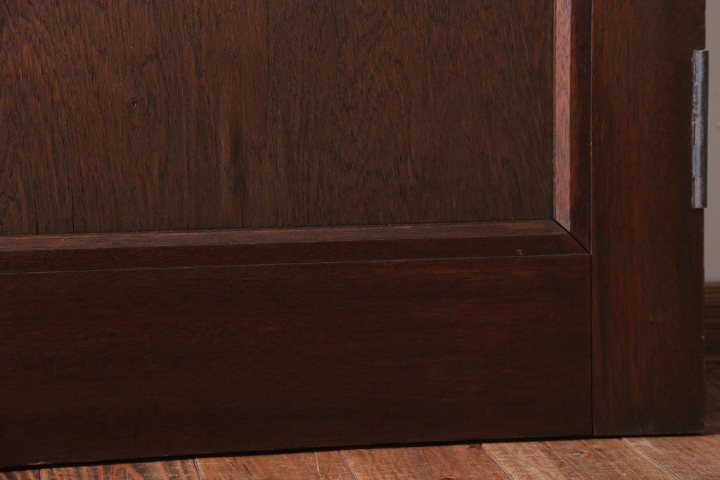 和製アンティーク　ダイヤガラス入り!レトロな木製ドア