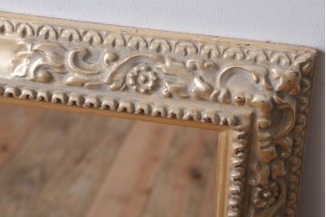 アンティーク雑貨　アンティーク調　上品な額付きミラー