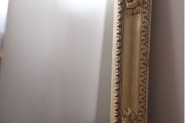 アンティーク雑貨　アンティーク調　上品な額付きミラー