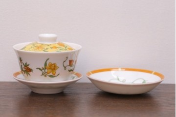 アンティーク雑貨　HERMES(エルメス)　茶碗　小皿セット(カップ)　(R-018623)