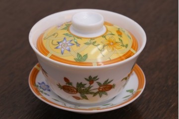 アンティーク雑貨　HERMES(エルメス)　茶碗　小皿セット(カップ)　(R-018623)