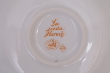 アンティーク雑貨　HERMES(エルメス)　茶碗　小皿セット(カップ)　(R-018623)