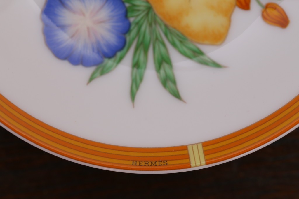 アンティーク雑貨　HERMES(エルメス)　茶碗　小皿セット(カップ)　(R-018623)