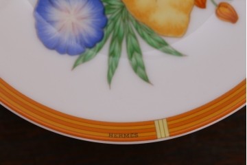 アンティーク雑貨　HERMES(エルメス)　茶碗　小皿セット(カップ)　(R-018623)