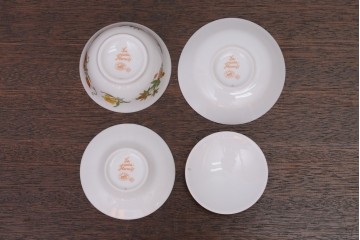 アンティーク雑貨　HERMES(エルメス)　茶碗　小皿セット(カップ)　(R-018623)