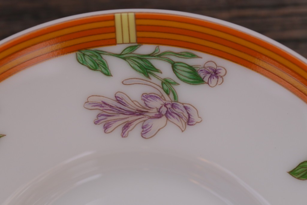 アンティーク雑貨　HERMES(エルメス)　茶碗　小皿セット(カップ)　(R-018623)