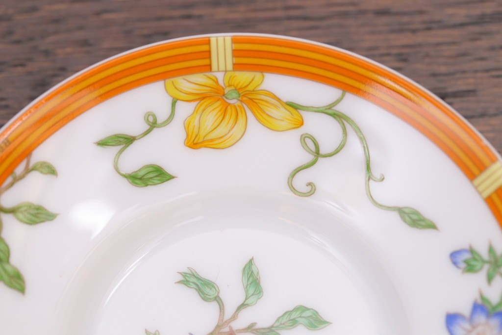 アンティーク雑貨　HERMES(エルメス)　茶碗　小皿セット(カップ)　(R-018623)