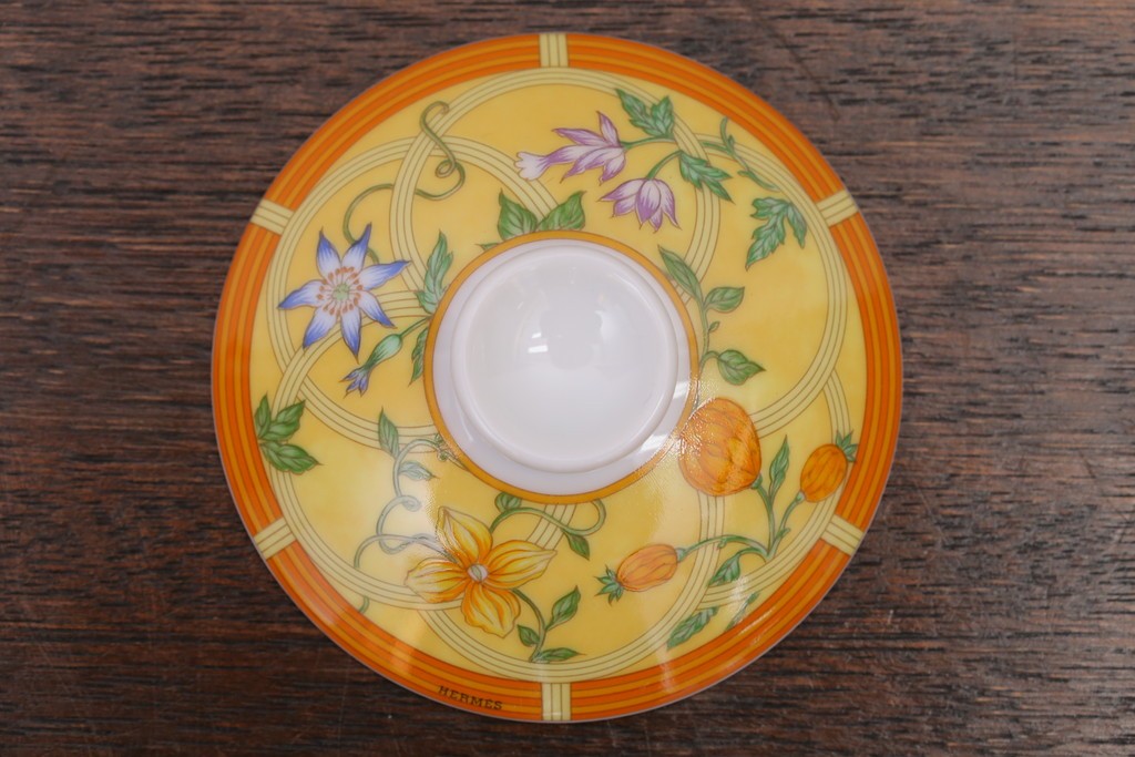 アンティーク雑貨　HERMES(エルメス)　茶碗　小皿セット(カップ)　(R-018623)